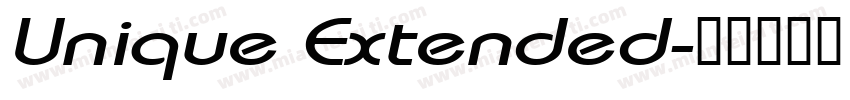Unique Extended字体转换